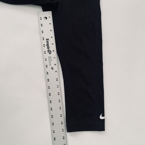 Nike Pro Leggings Women XS Black Training Capri Workout Compression Gym Athletic - Picture 10 of 10